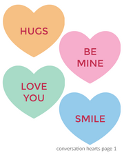 Conversation Heart Twister Printable Set – Pint-sized Treasures