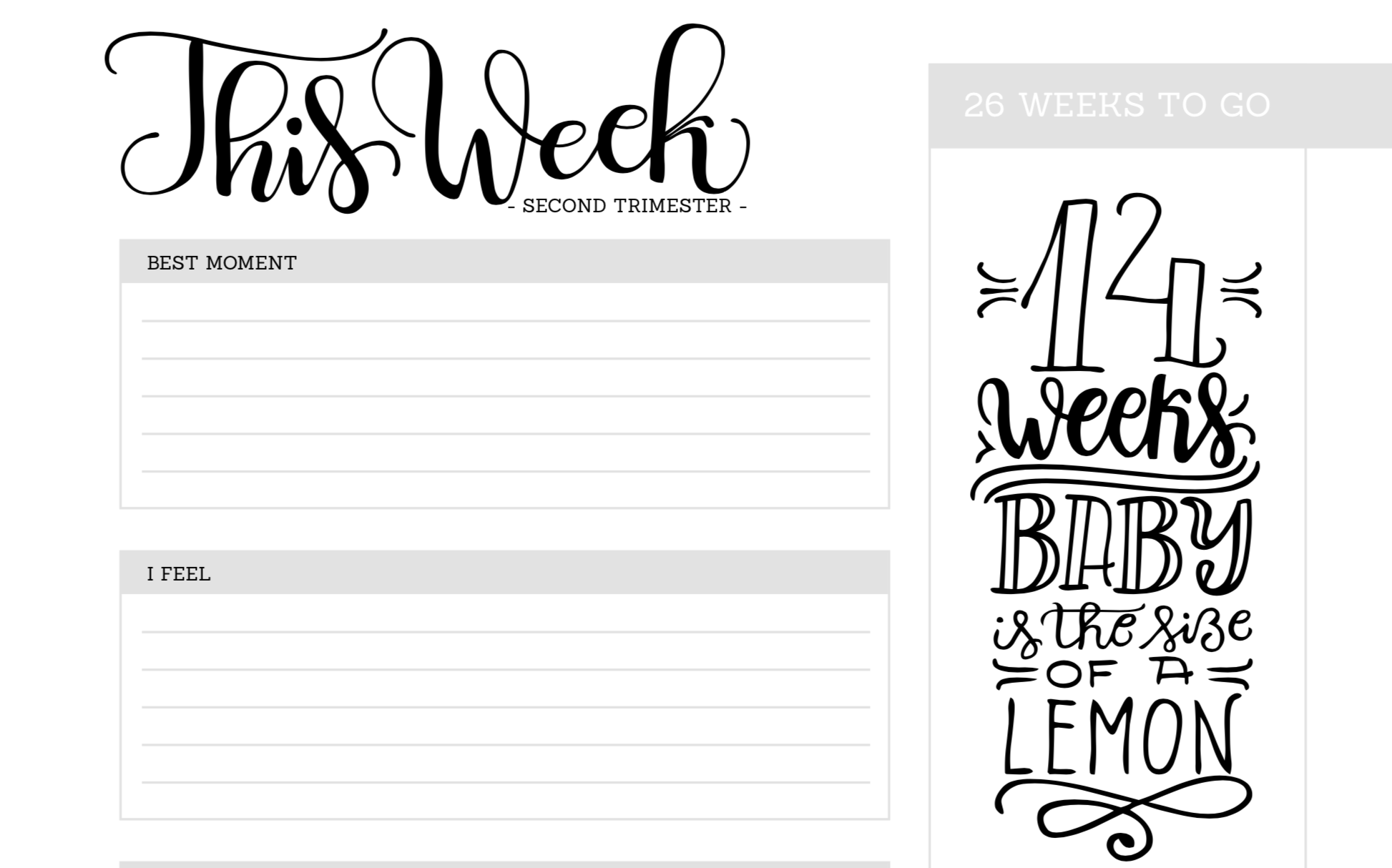 41 Week Amazing Journey Printable Pregnancy Journal – Pint-sized Treasures 41-week-amazing-journey-printable-pregnancy-journal-pint-sized-treasures