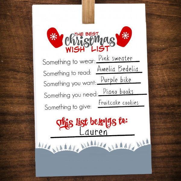 Best Christmas Wish List Printable Pintsized Treasures